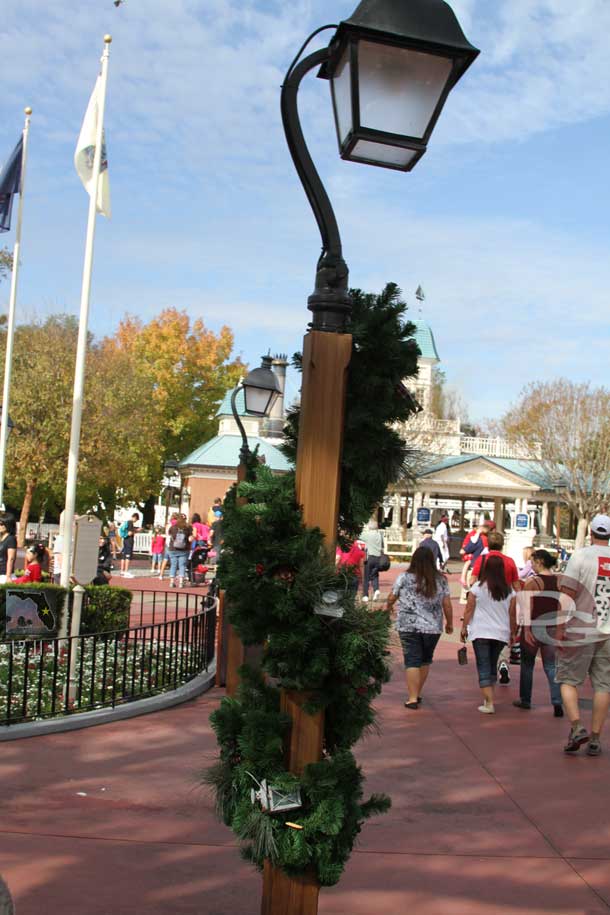 Liberty Square Christmas decorations.