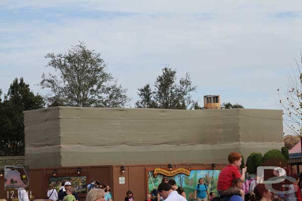 Walked through Fantasyland.  Some shots of the ongoing work.