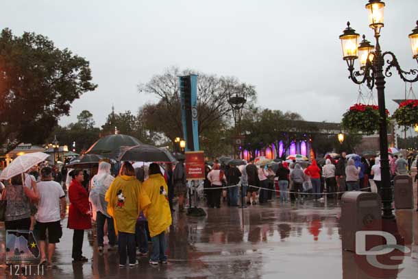 As we exited the show looks like the skies had opened.  It was only drizzling but fairly steady.