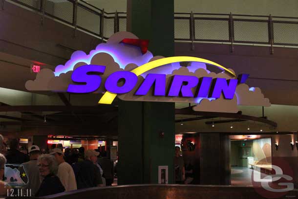 After Illuminations the group was led over to Soarin for a special after hours ride.