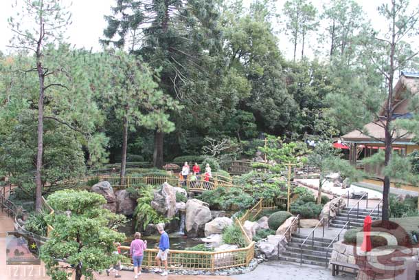 The garden area in Japan was fully open.