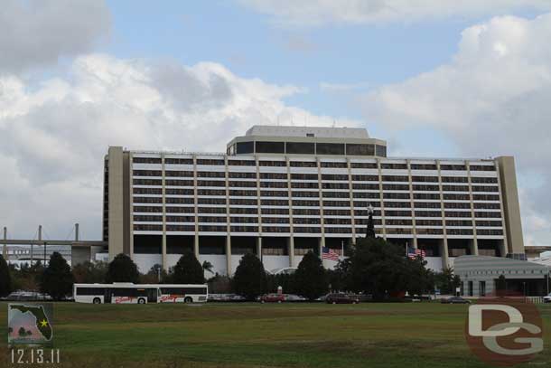 The tarps were all down on the Contemporary.  So whatever it was it only lasted a few days.