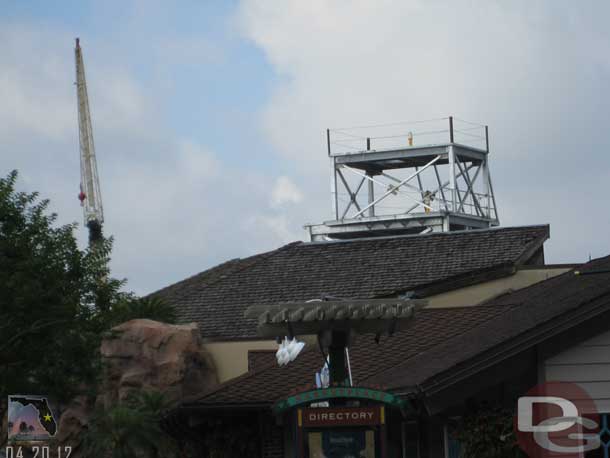 The Rain Forest Cafe volcano is being rebuilt.