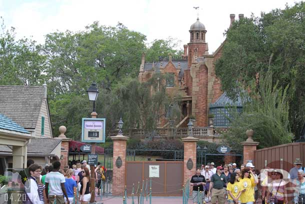 Also some work being done in the middle of the Haunted Mansion Queue. 