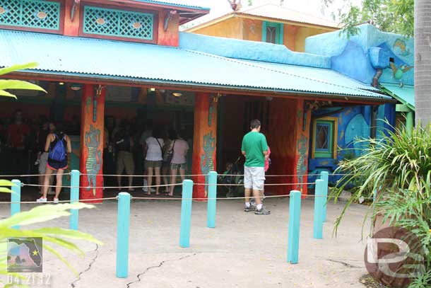 No line for lunch at Flame Tree.  Also noticed they were feeding from a common queue where as before they used to line up for each register.  I think this is more efficient.