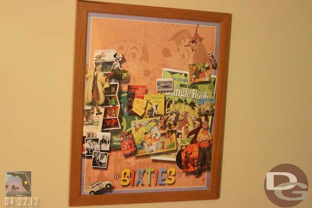 We start off with a quick look at the poster in our 60s room at Pop Century.