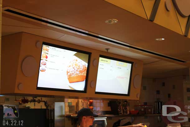 Everything Pop has new TV monitors in the food area.