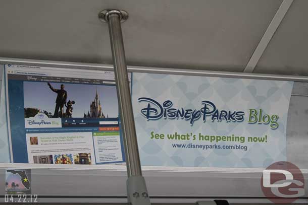 Spotted this ad for the Parks Blog on the bus to Transportation and Ticket Center.