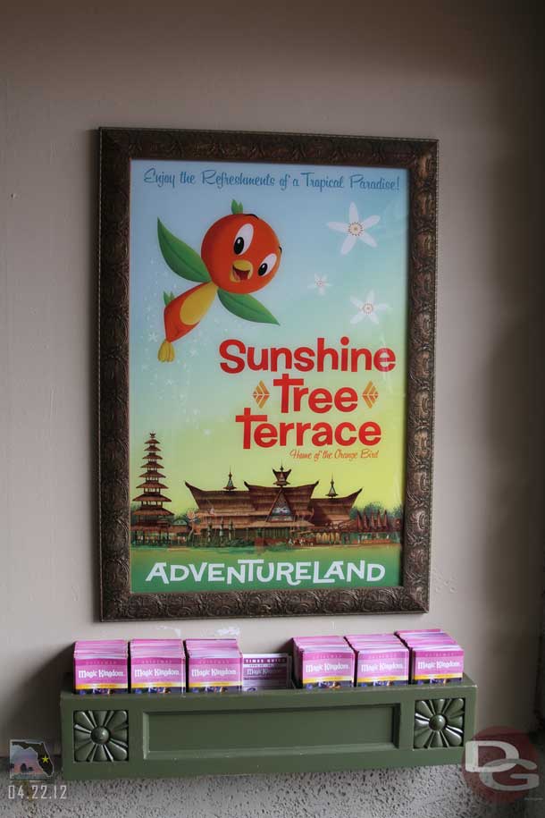 An attraction poster featuring the Orange Bird.