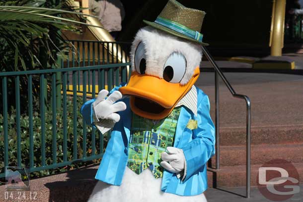 Donald seemed dressed up today.