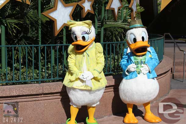 Hanging out with Daisy for pictures near the giant hat.