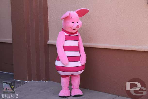 Piglet out, which seemed a little odd.. no other Pooh characters around.