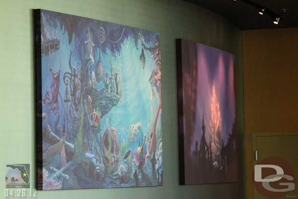 Some of the Mermaid artwork.