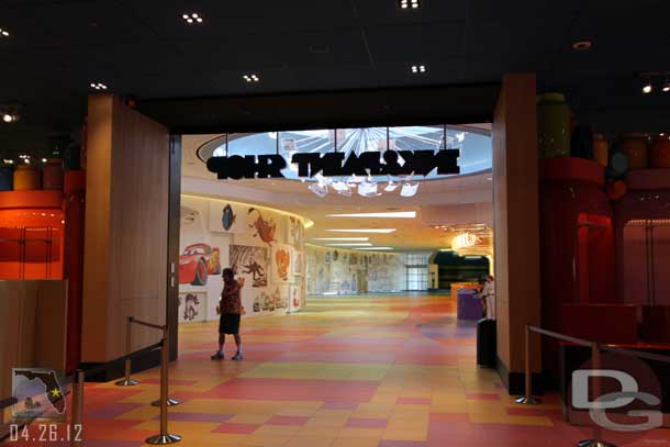 Looking back to the lobby.