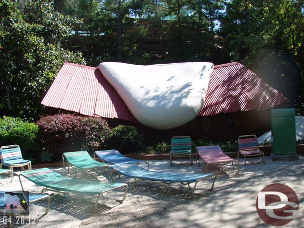 One of the many beach areas you can pull up a chair and relax in.