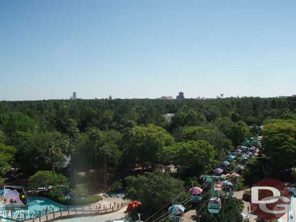 A better view of the Studios and you can make out EPCOT too.