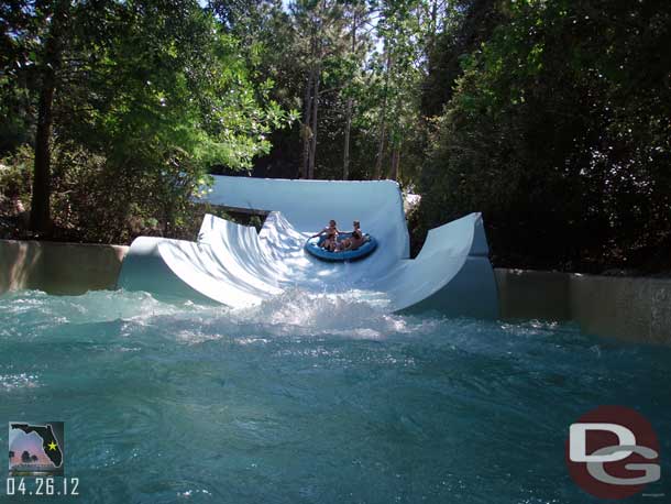 The raft behind us near the end.