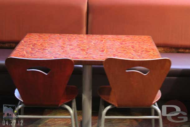 Random table shot from the Land dining area.