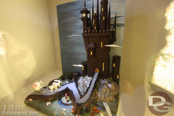 Several of the resort pastry chefs created chocolate pieces.