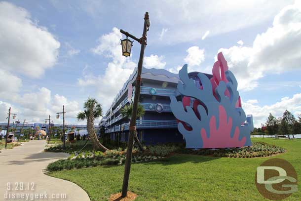 Moving on to the Little Mermaid section.  This is the furthest from the lobby and is the same structure as Pop Century.