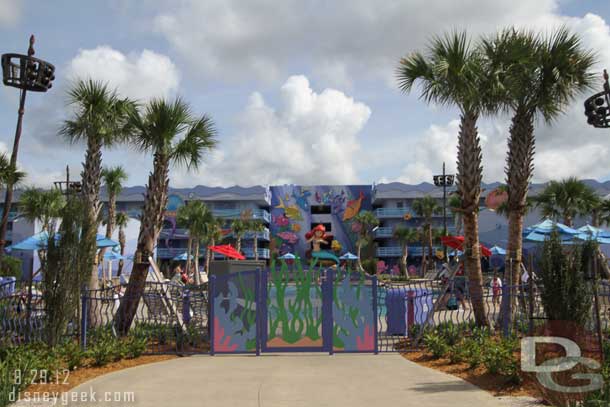 A look toward the Mermaid pool area.