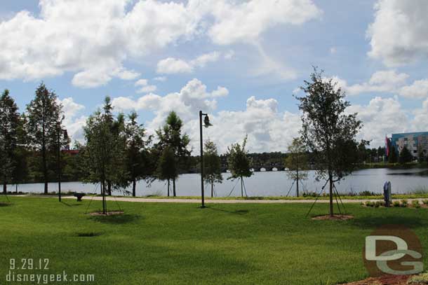 Walking back along the lake on my way to the Nemo area.