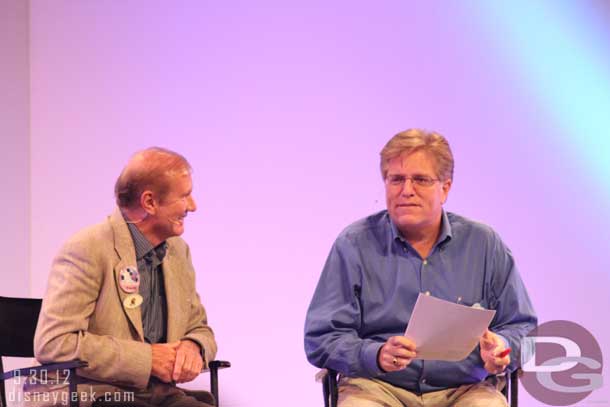 former Imagineer Bob Garner and Disney author/historian Tim ODay.