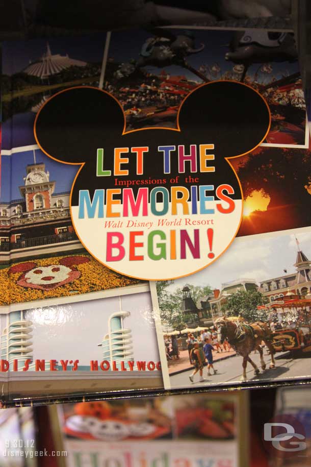 We still headed for Downtown Disney.   The cover of the current park photo book.