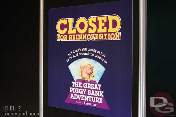 Over to Innoventions West, much the same with several areas closed off or looking empty.