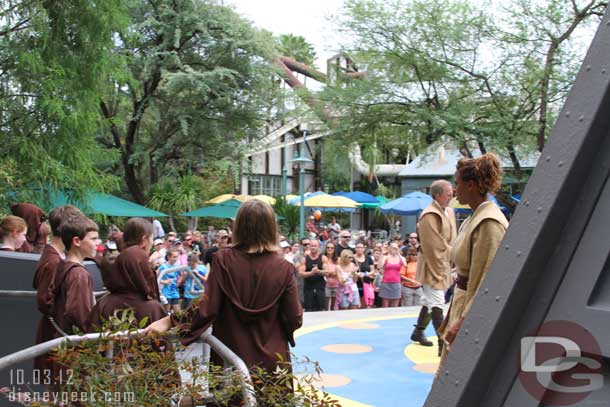 An interesting view of the Jedi Training as we headed for Star Tours to use our Fastpass.