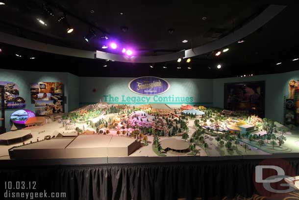 The Fantasyland Model that was first on display at the D23 Expo is here now.