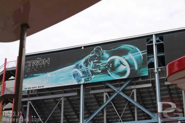 Still advertising TRON on the stadium.