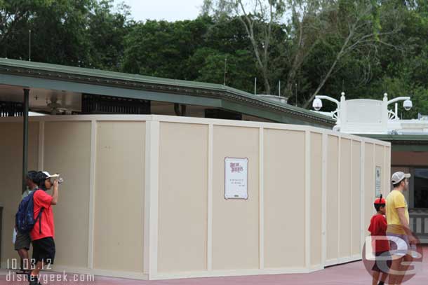 Some work near the Magic Kingdom entrance.