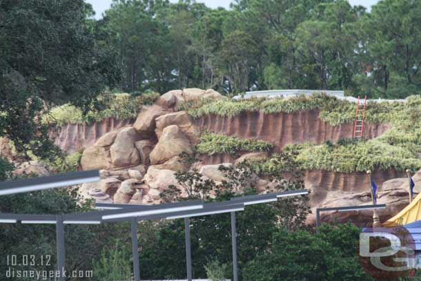 From the PeopleMover.. the Little Mermaid building.