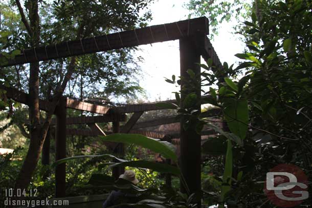 Plenty of nets over the walkway as you head toward Asia near the Tough to Be a Bug exit.