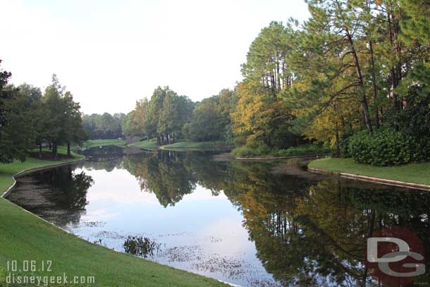 Walking around the Riverside on a peaceful morning is great.   