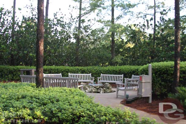 A fire pit to sit around, never did make it by here during an activity.  I was always tied up in the parks.