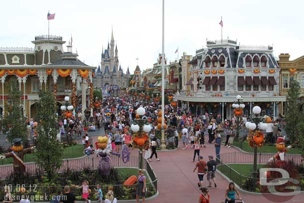 A look down Main Street.  The parade was just wrapping up that is why it looks so crowded.