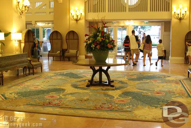 The Beach Club lobby.