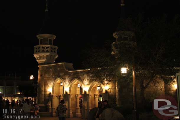 The new Fantasyland wall.