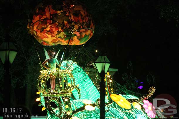 Found a spot to watch the Main Street Electrical Parade.