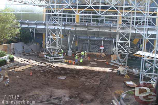 Plenty of work going on at Test Track today.