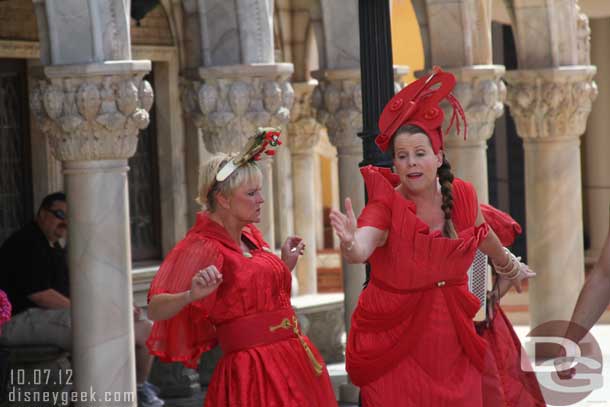 The Ziti Sisters heading out for a set in Italy.