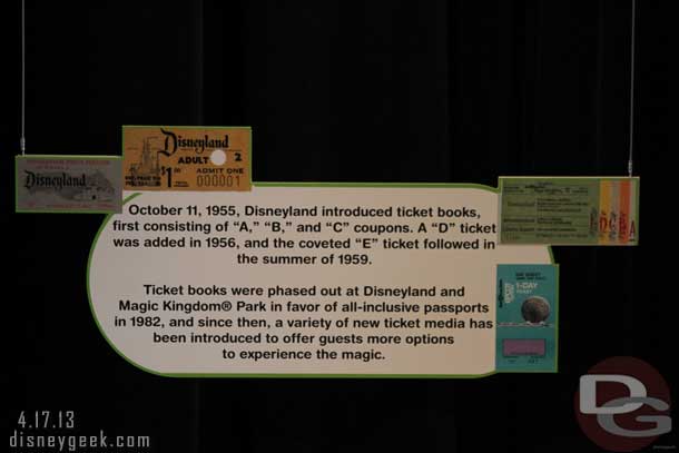 Then a look back in time at tickets.