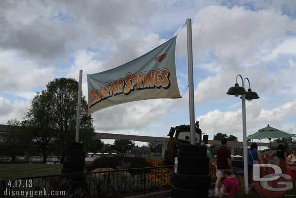 A Radiator Springs featuring Mater and Lightening.
