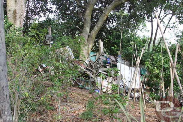 Noticed this pile of stuff near the entrance to the train.. guessing it has been there for years but it did not click in my mind.