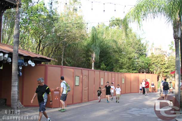 More walls... this time where the ice cream truck usually is.