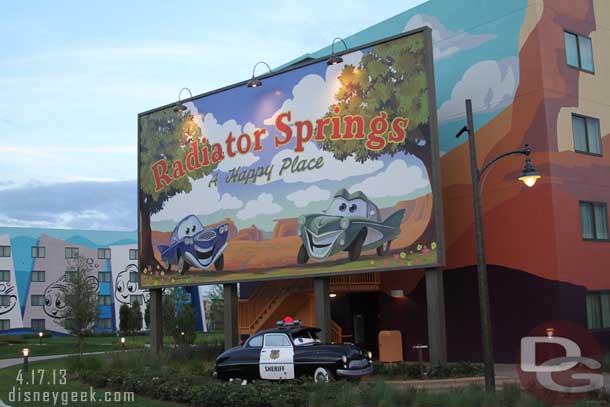 A walk through the Cars Land wing.