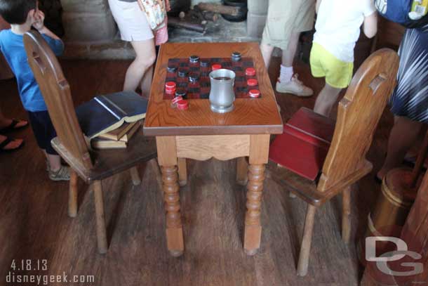 Eventually was let into the first room of the cottage.  This was basically a queue that snaked around furniture, etc.. You waited for the next group to enter the workshop.  Unfortunately since it was a queue no free roaming to take pictures so they are all from one spot.