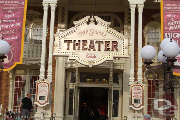 Current waits in Town Square.. the Princess line more than double Mickeys...